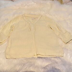 Joie Cream Linen Top
